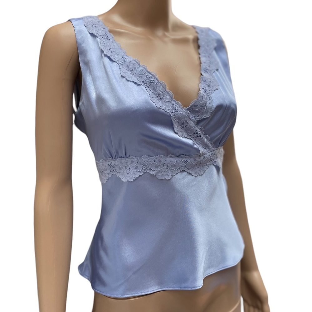 NWT miss Dorby lavender v-neck sleeveless tank lace retro camisole size 12P